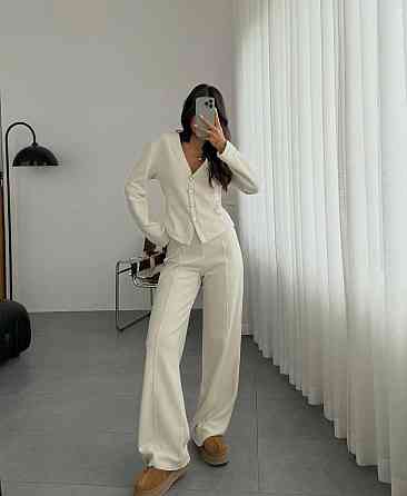 Женский стильный костюм из мягкой ангоры Молочный, 42/44 Одесса