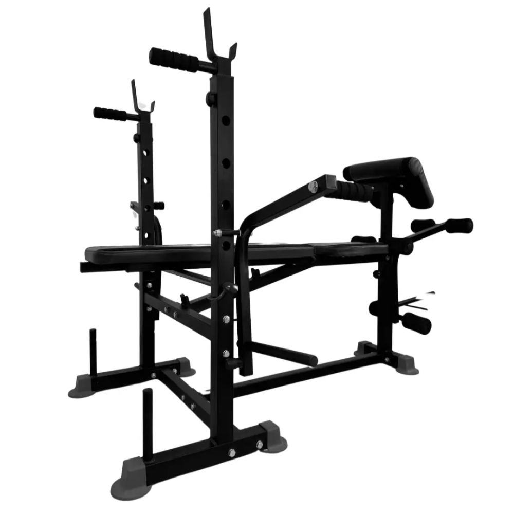 Лавка для жиму з тренажерами WCG 0090 + 4 грифа + блінами 50 кг комплект Київ - фото 9