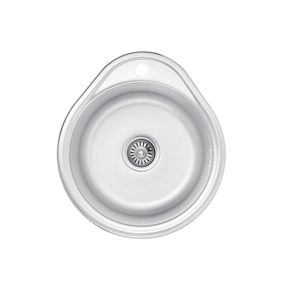 Кухонна мийка з нержавіючої сталі Kroner KRP Satin - 48х43 (0.8 мм) Київ - фото 1