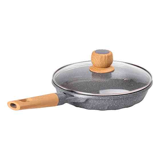 Алюминиевая сковорода 1,8 л с мраморным антипригарным покрытием Ø 24 см серая MGC HP-4-423G Киев