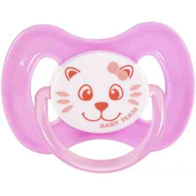 Пустушка Baby Team силіконова вишнеподібної форми 0+ міс (3003_рожевий) Вінниця