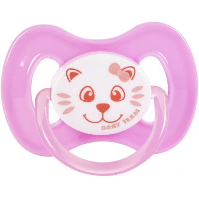 Пустушка Baby Team силіконова вишнеподібної форми 0+ міс (3003_рожевий) Вінниця - фото 1