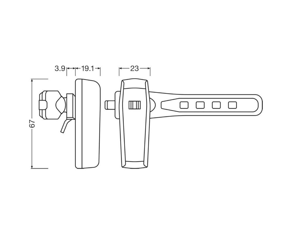 Комплект світлодіодних ліхтарів для велосипеда зі стоп-сигналом Osram LEDsBike Race 50 Харків - фото 13