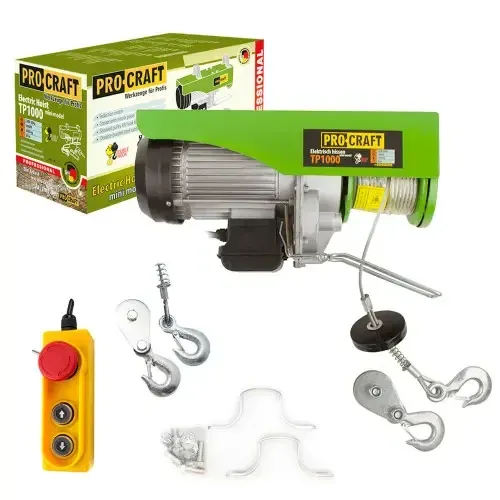 Підйомник електричний Procraft TP1000 1000 кг 20 м 1600 Вт гарантія 36 міс Львів