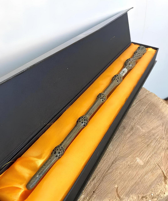 Бузинна паличка Дамблдора 1:1 RESTEQ у подарунковій коробці Гаррі Поттер чарівна колекційна Київ - фото 4