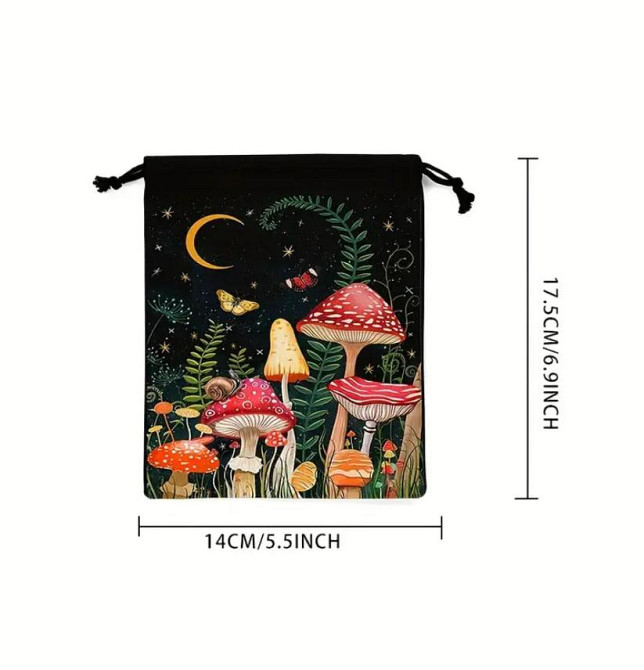 Черный бархатный мешочек для Таро 