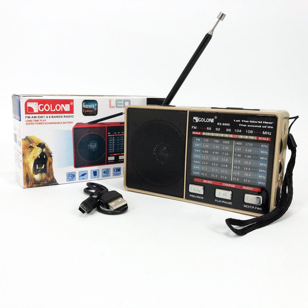 Стаціонарний радіоприймач GOLON RX-8866, Радіоприймачі фм, Радіоприймач ретро XA-971 AM FM Київ - фото 6