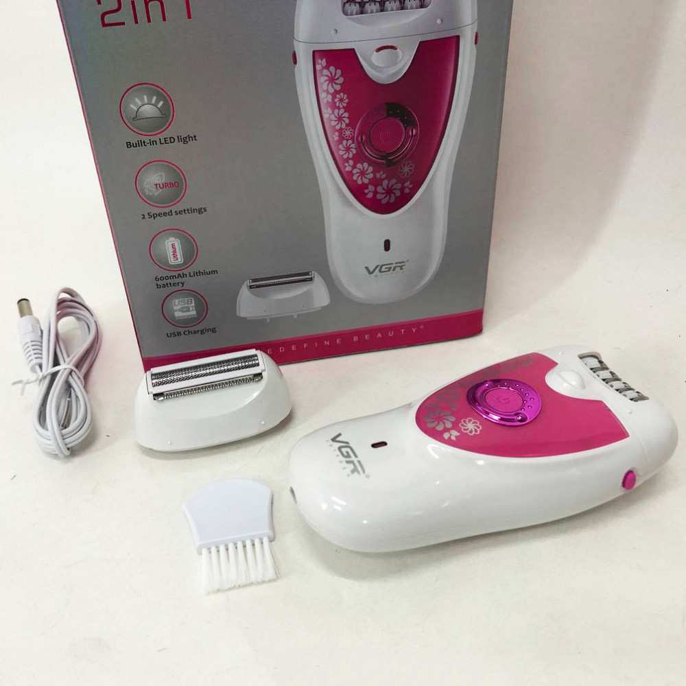 Эпилятор для удаления волос с насадками VGR, Качественный эпилятор женский для любых зон тела YS-82 Львов - изображение 6