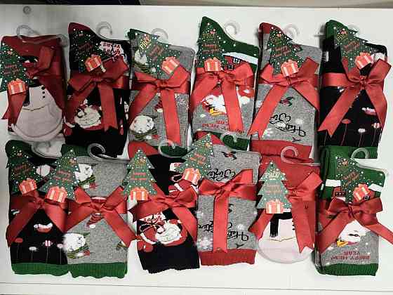 Шкарпетки новорічні в асортименті. Турецькі якісні шкарпетки Pro Socks. В пачці 12 штук. Розмір 36-41 Київ