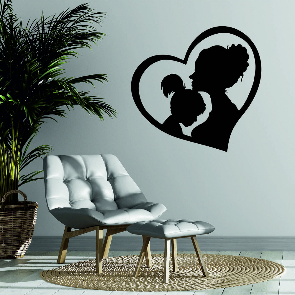 Декоративное настенное Панно «Мать и дитя», Декор на стену 90*86 см, Черный Киев - изображение 1