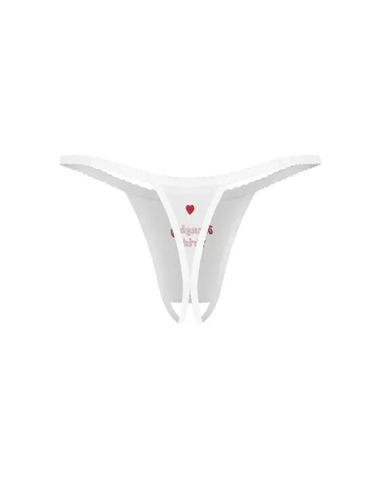 Трусики Obsessive Weddya Bride crotchless thong 2XL/3XL Львів - фото 4