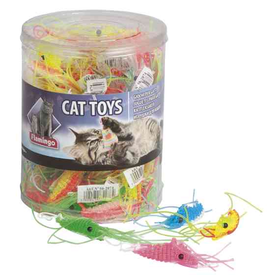 Flamingo Plastic Shrimp ФЛАМИНГО КРЕВЕТКА игрушка для котов Киев