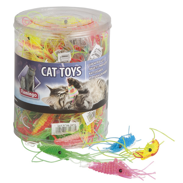 Flamingo Plastic Shrimp ФЛАМИНГО КРЕВЕТКА игрушка для котов Киев - изображение 1