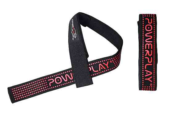Лямки для тяги PowerPlay 7064 Чорно-Червоні Луцьк