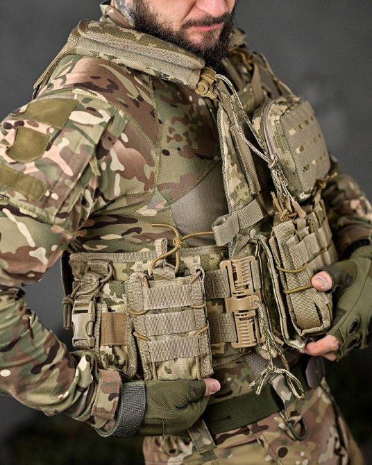 Плитоноска Single Sword 4 точки швидкого скидання пікселів ТН6600 Одеса - фото 7