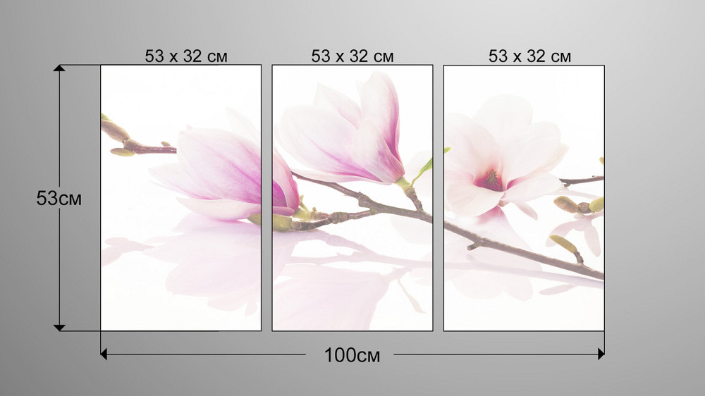 Модульна картина Квіти Art-20_3А Київ - фото 3