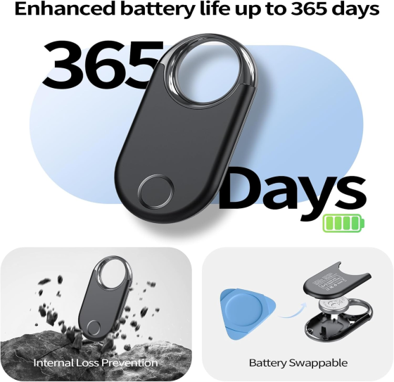 Bluetooth-трекер HENDARI 2 шт, совместим с Apple Find My, Bluetooth 5.3, сменная батарея CR2032, для iPhone Киев