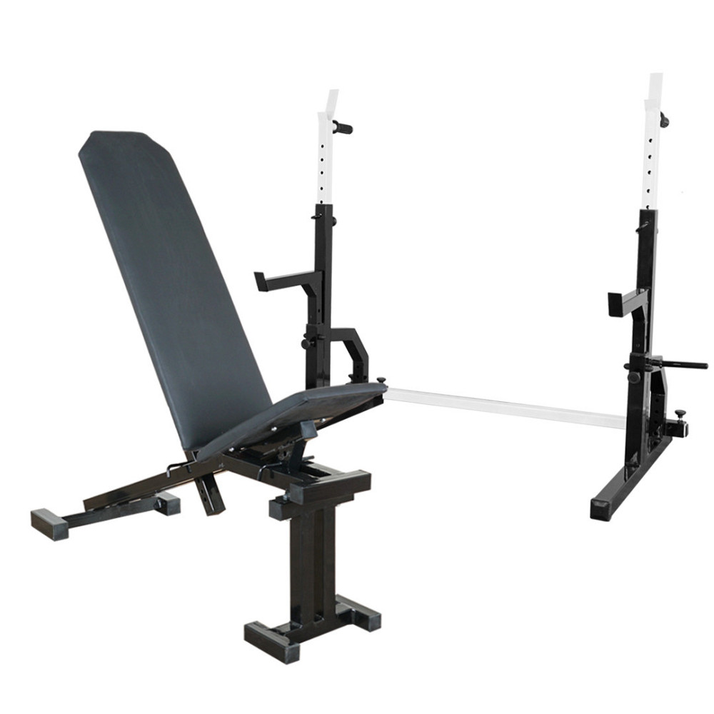 Скамья с отрицательным углом 40 на 40 мм + Стойки со страховкой 40 на 40 мм + брусья и штыри под блины Киев - изображение 1