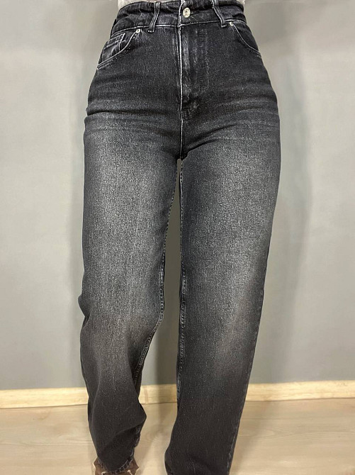 Джинси жіночі Q-4 Denim 561-70 палаццо рівні від стегна стрейчеві комфорт, чорний, 26, 26, 70 см, 10 Одеса - фото 4