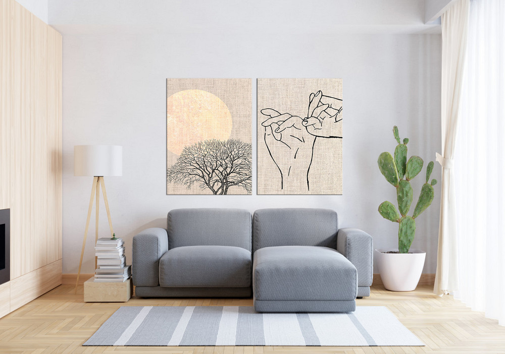 Модульная картина в гостиную / спальню КоханняTLV-2_014 90x132  см Киев - изображение 3