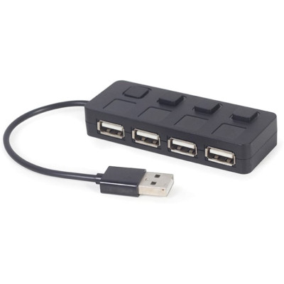 Концентратор Gembird USB 2.0 4 ports switch black (UHB-U2P4-05) Винница - изображение 2