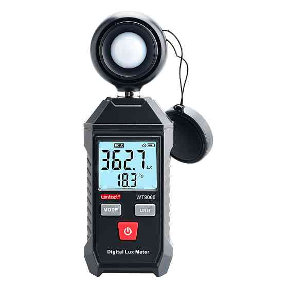 Вимірювач рівня освітленості (Люксметр) +термометр WINTACT WT9066 Одеса