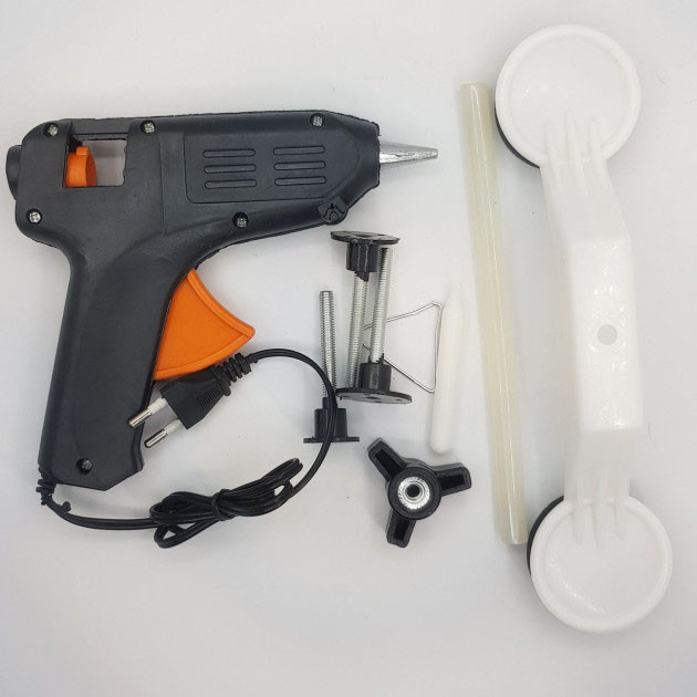 Инструмент для удаления вмятин на авто Clefers Pops-a-Den- Рихтовка Своими Руками - Клей, Пистолет, Присоска в комплекте HV-17 Львов - изображение 8