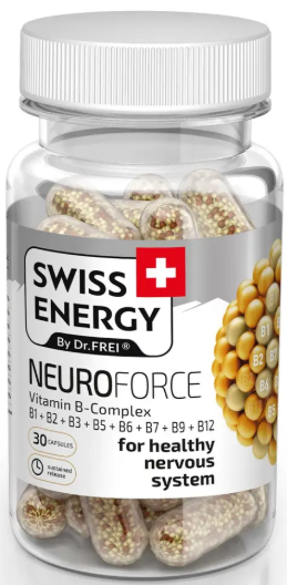 Вітаміни групи В Swiss Energy NEUROFORCE Vitamin B-Complex 30 капс Київ - фото 1