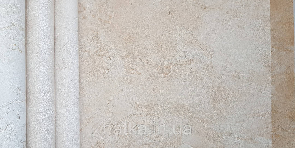 Шпалери вінілові на флізелін Caselio The Place to bed 0.53х10 м широкі білі смуги бежеві золотисті Київ - фото 4