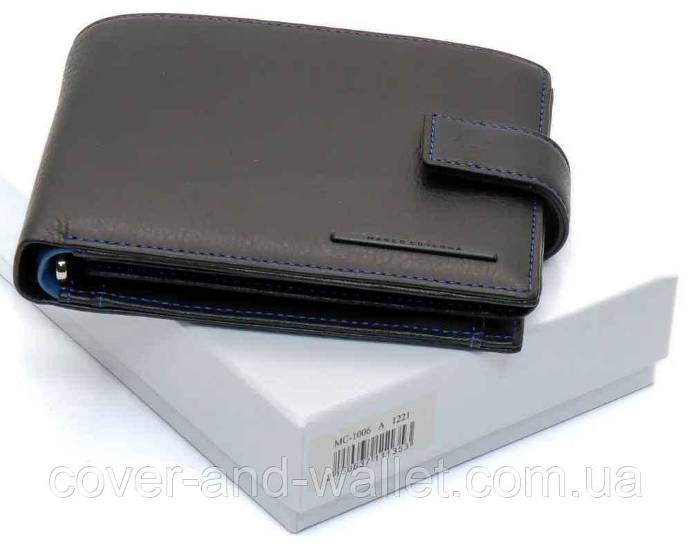 Стильный брендовый мужской кошелёк с блоком для документов Marco Coverna MC-1006 A Киев - изображение 10