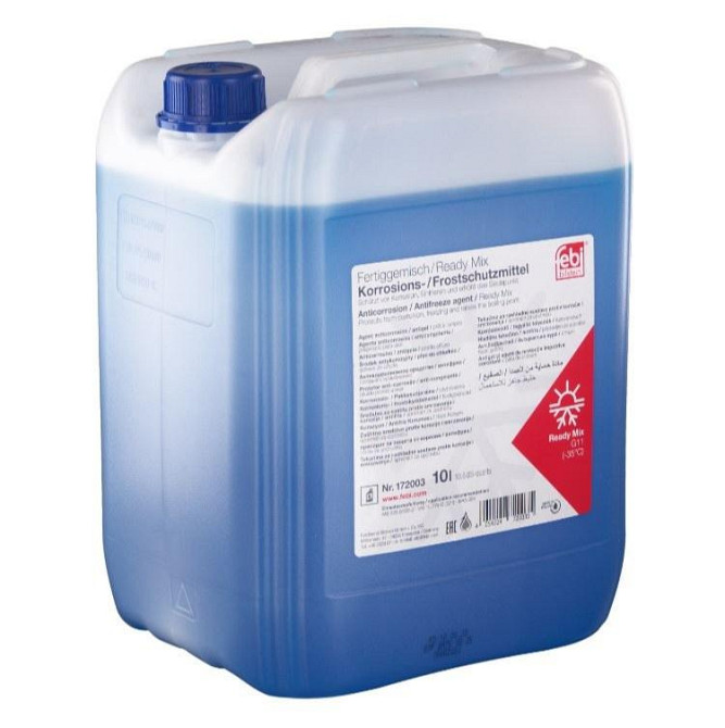 Febi 172003 — Антифриз G11 (синій) Ready Mix -35°C 10L | Готовий до застосування для професійного використання Ковель - фото 1