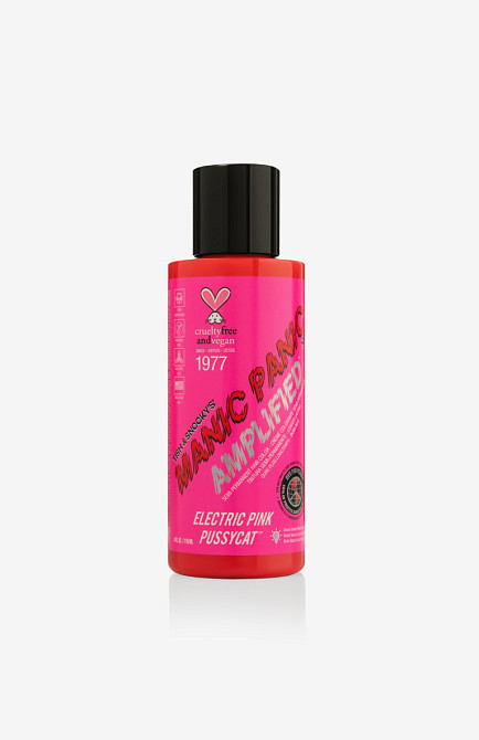 Manic Panic Amplified Electric Pink Pussycat Напівперманентний прямий фарбник рожевого кольору з помаранчевим відтінком, 118мл Дніпро - фото 1