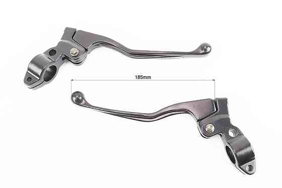 Важіль гальма, зчеплення з кріпленням к-кт 2шт (чорні) Тип 2 Київ