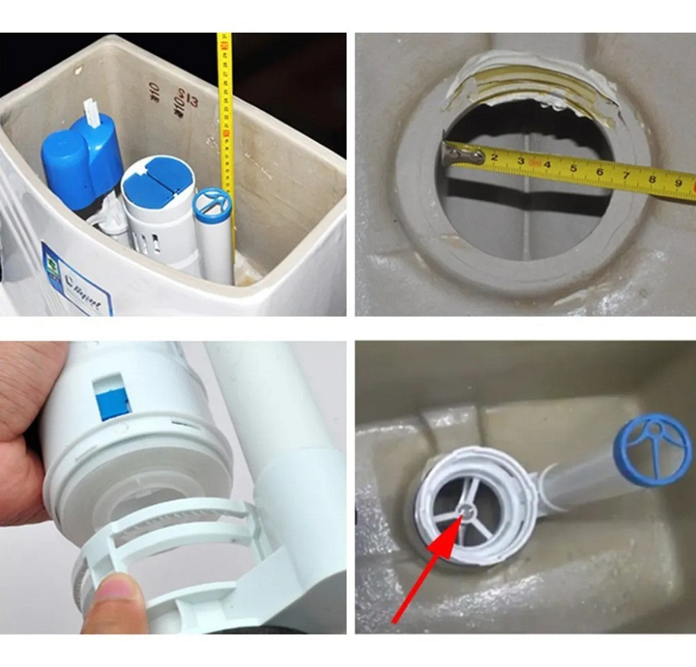 Комплект в сборе к бачку унитаза,сливной клапан,клапан заполнения, низ (00287647) Киев - изображение 7