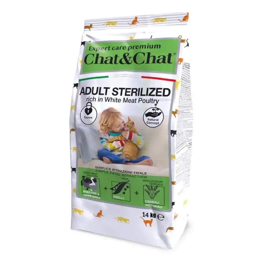 Сухий корм для котів Геда Gheda Chat&Chat Expert корм для стерелізованих котів з білим м’ясом птиці, 14 кг Вінниця - фото 1