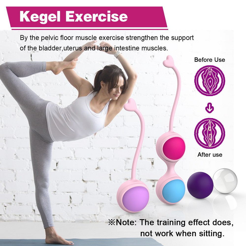 Набір вагінальних кульок Every Night Toys Lorinda рожевий з різнокольоровими кульками Sex Aura Київ - фото 6