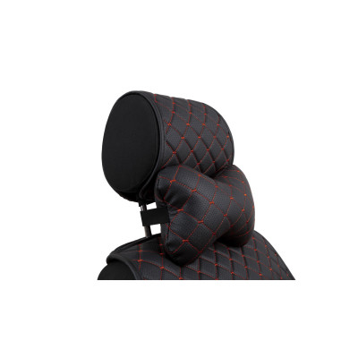 Подушка EVAtech ECO 27х16 см чорна з червоною ниткою (SPCRBR) Вінниця - фото 2