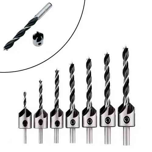 Набор сверл с зенковкой 7 шт для дерева и металла Киев