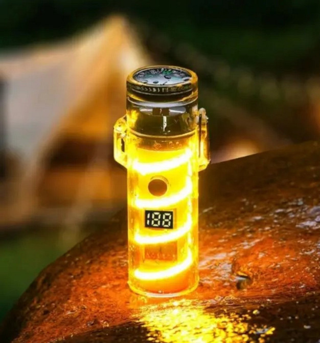 Запальничка електроімпульсна USB Lighter 9032, чорна Винница - изображение 2