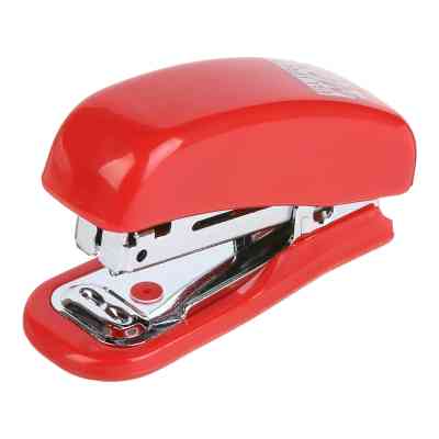 Степлер Buromax пластиковий МІНІ, 10 аркушів, (скоби №10), 61 х 36 х 23 мм, червоний (BM.4125-05) Вінниця