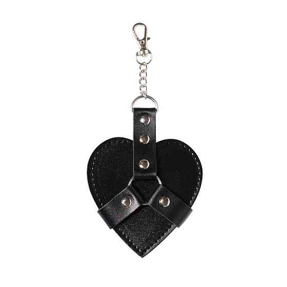 Брелок на карабіні для ключів Art of Sex Chained Heart, Чорний Sex Aura Київ