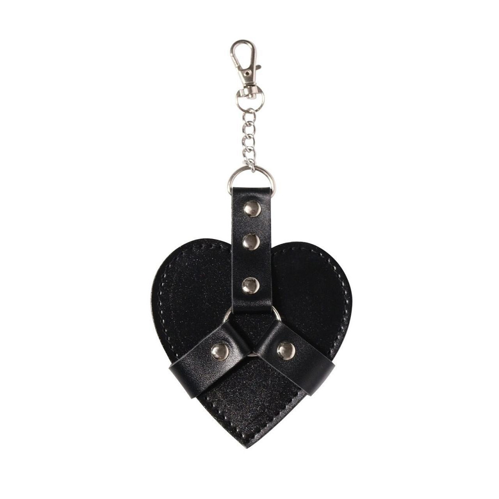 Брелок на карабіні для ключів Art of Sex Chained Heart, Чорний Sex Aura Київ - фото 1