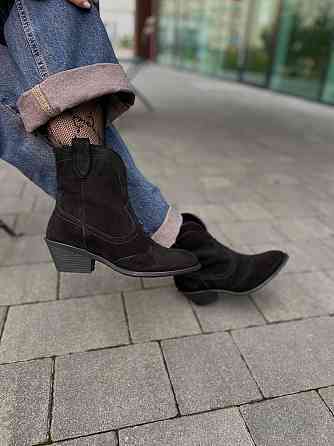 KATI SHOES Черевики жіночі KATI SHOES 407 чорні (весна-осінь, замша натуральна) (6063) Коломия