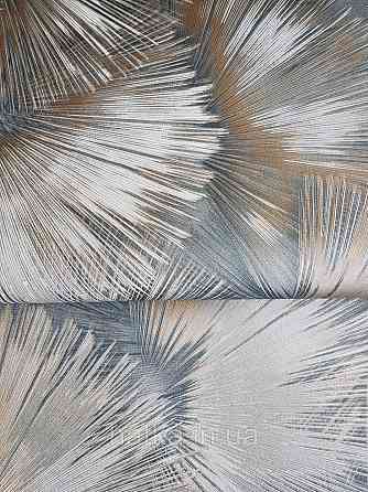 Обои виниловые на флизелиновой основе Rasch Incanto 1.06х10 абстракция фейерверк синие золото с серебром 3д Киев