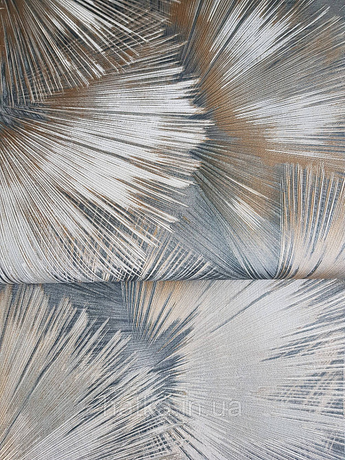 Обои виниловые на флизелиновой основе Rasch Incanto 1.06х10 абстракция фейерверк синие золото с серебром 3д Киев - изображение 1