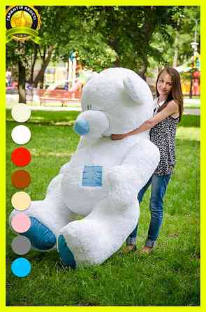 Мягкая игрушка Подарок плюшевый мишка, Плюшевый медведь Потап 250 см Белый Тернополь