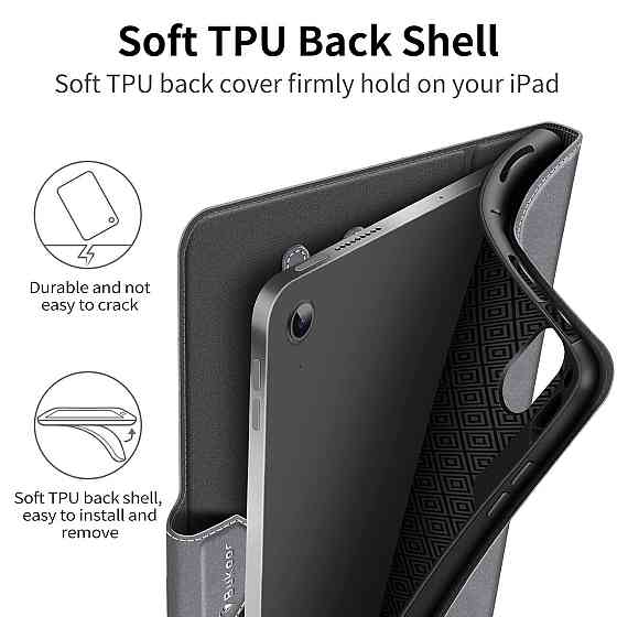 Фирменный чехол BUKOOR для iPad A16 2025/iPad 10-го поколения (2022) A2696 / A2757 / A2777 Днепр