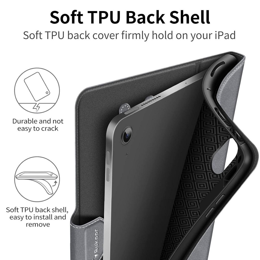 Фирменный чехол BUKOOR для iPad A16 2025/iPad 10-го поколения (2022) A2696 / A2757 / A2777 Днепр - изображение 5