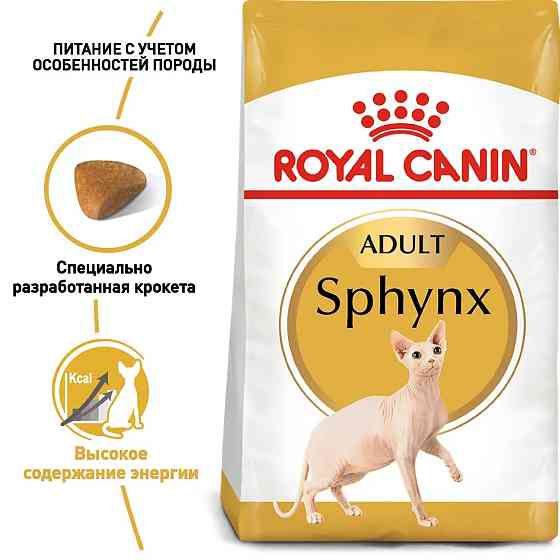 Royal Canin Sphynx Adult (Рояв Канін Сфінкс) сухий корм для котів породи сфінкс від 12 місяців 10 кілограмів. Запоріжжя