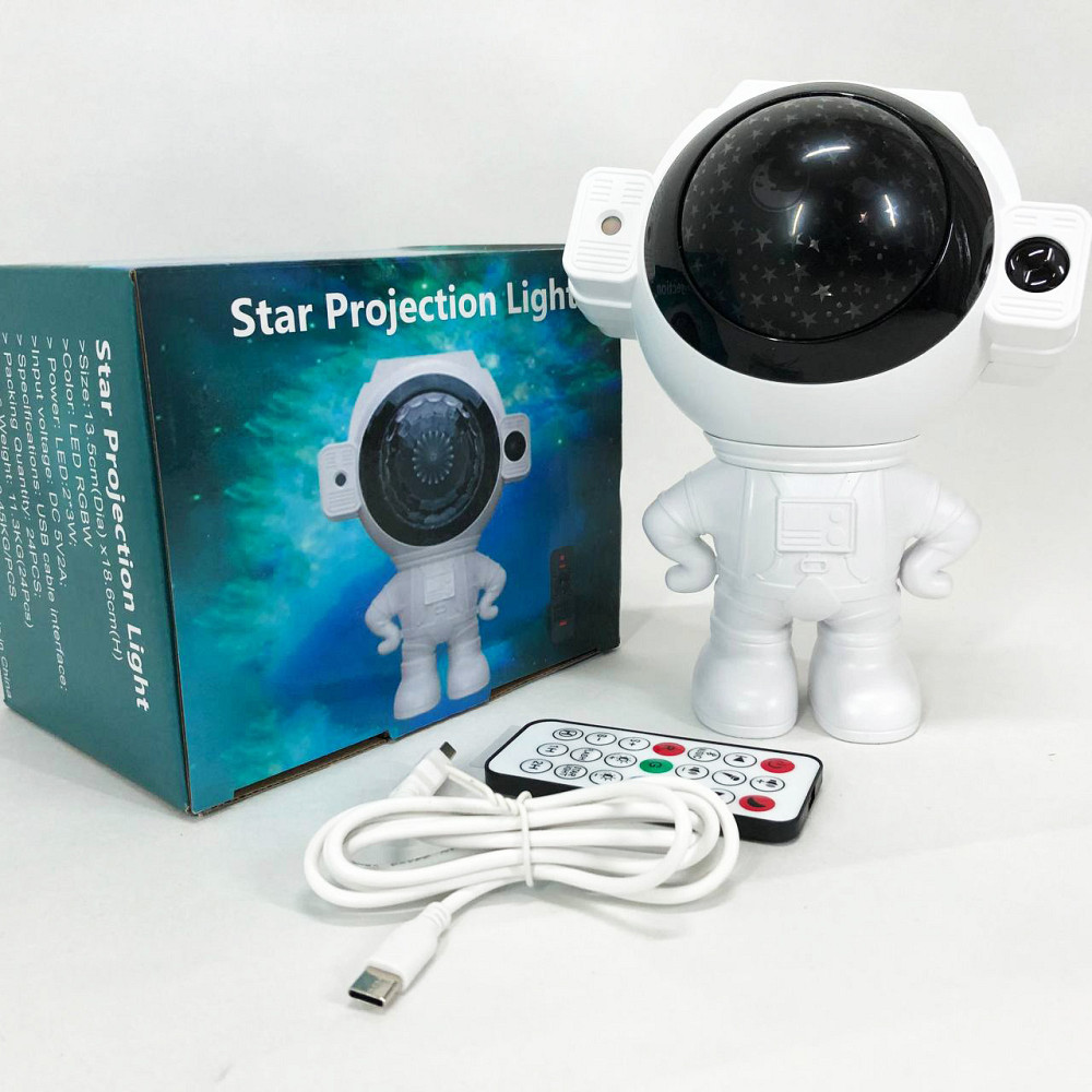 Нічник проектор блютуз Зоряне небо, Світильник космонавт дитячий нічник проектор космонавт RQ-70 Львів - фото 7